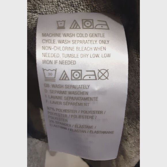 Susan Graver M/L Pullover Cape Style Sweater Argile Leaf Pattern - Picture 7 of 7